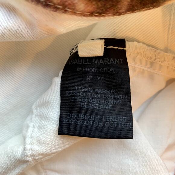 Isabel Marant Etoile Slim Multi-Color Tie-Dye Reilly Printed Jeans Trousers 38/8 - Picture 8 of 14